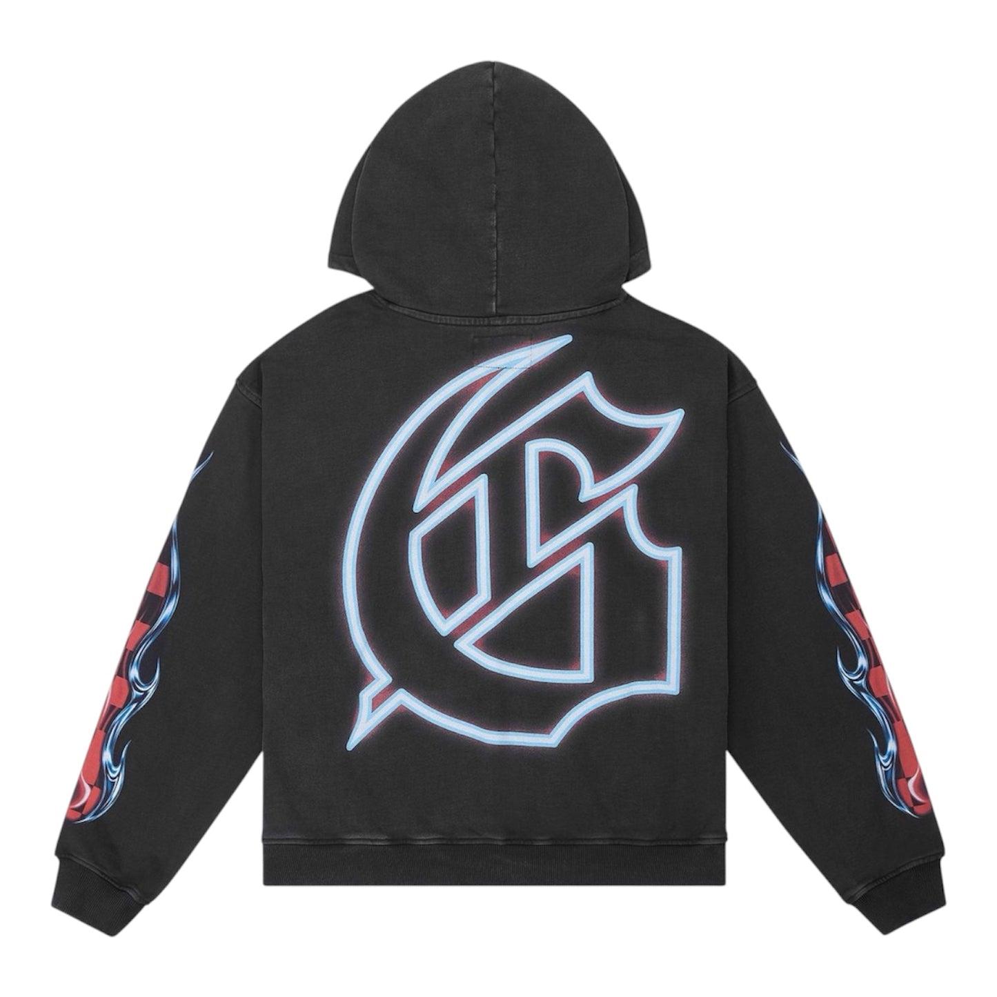 Hoodie Godspeed Drive In Black Wash