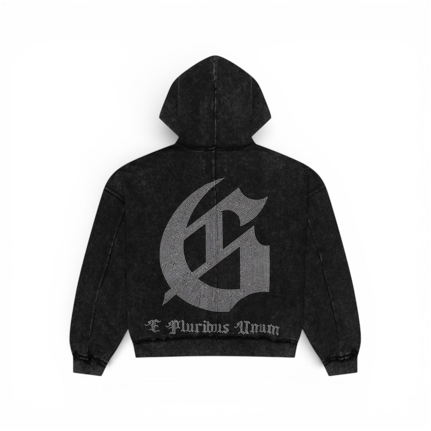 Próximamente - Hoodie Studded Godspeed OG Logo Black Wash