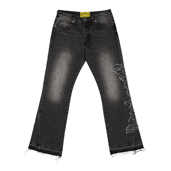 Denim Flared Godspeed OG Logo Grey Wash