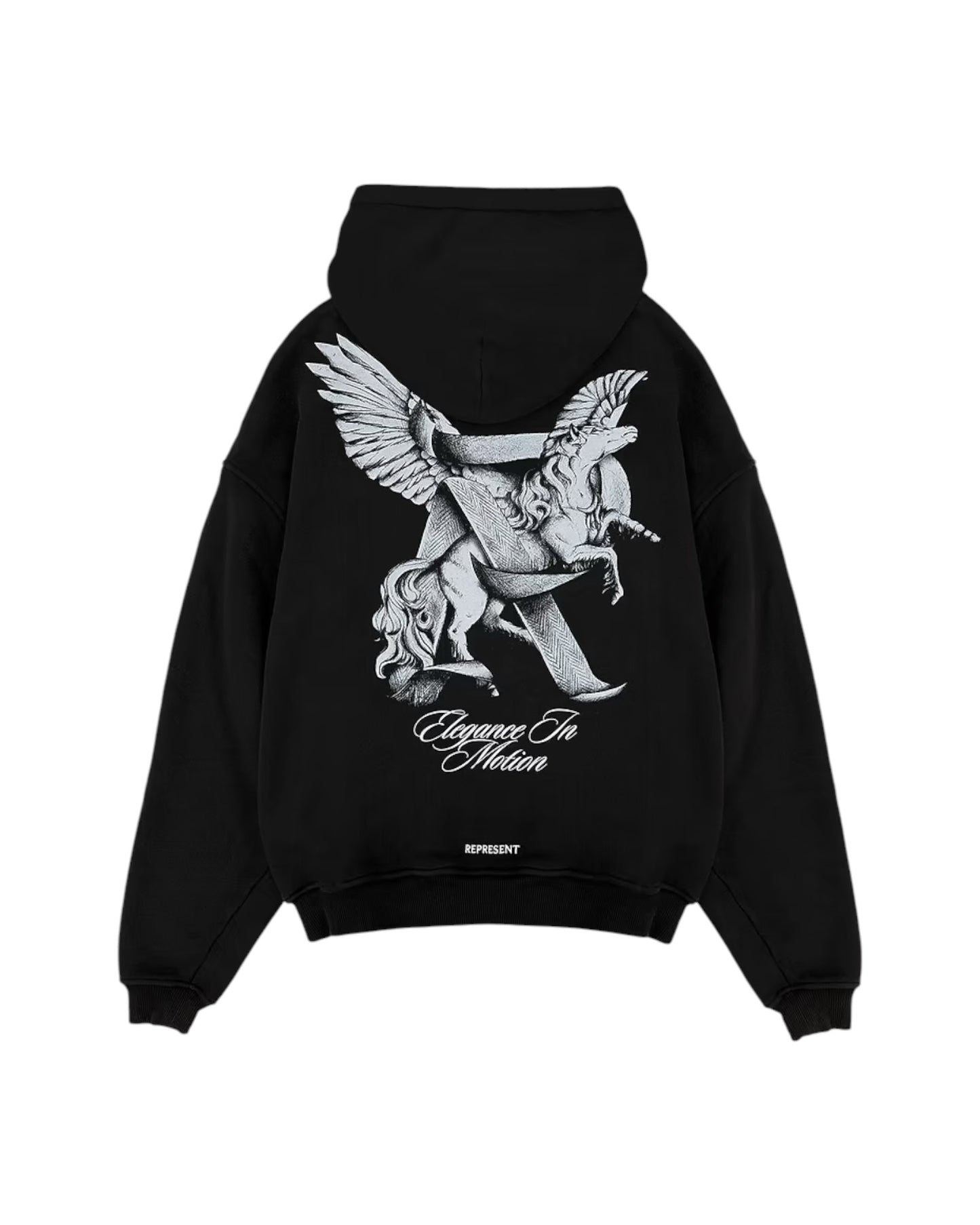 Represent Elegance In Motion Hoodie - Jet Black