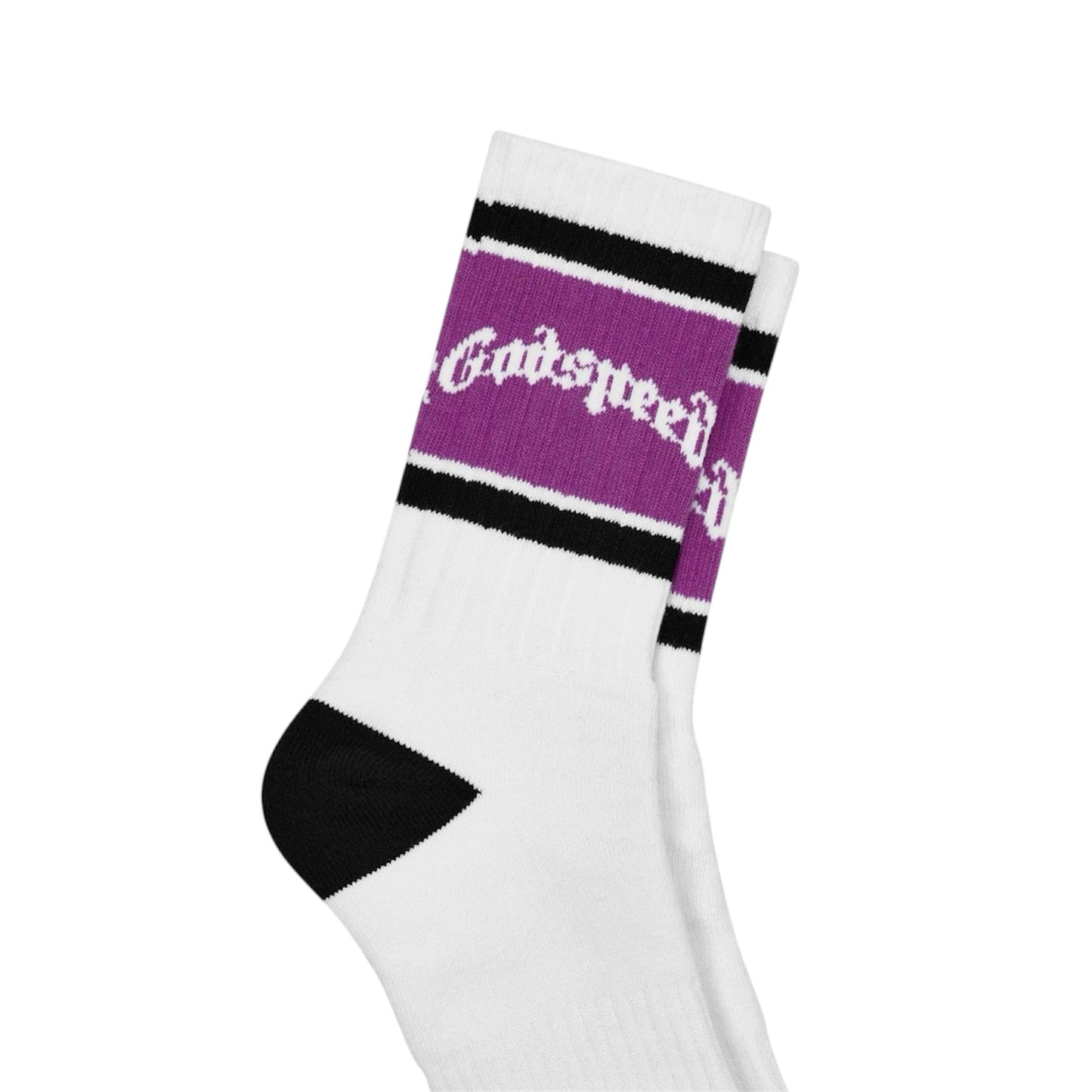 Socks Godspeed OG Logo Striped White/Purple