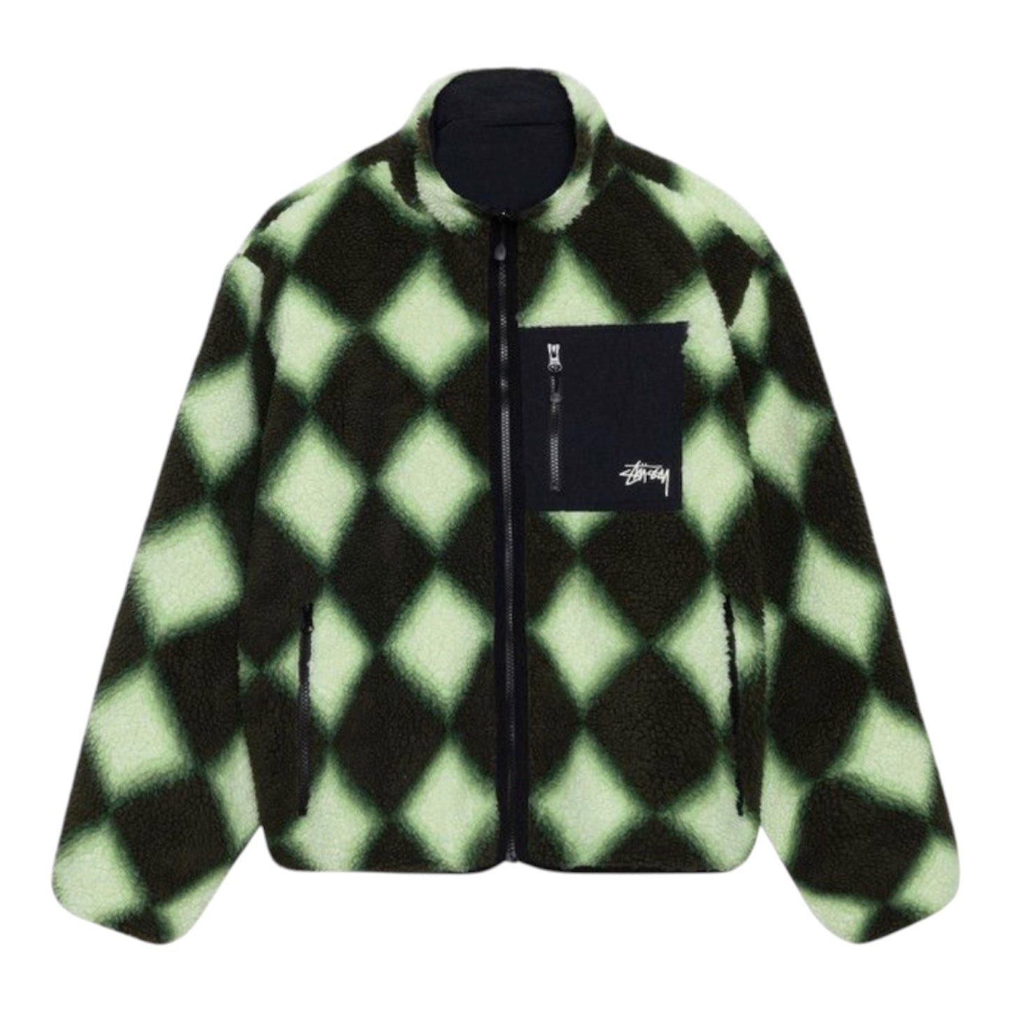 Jacket Stussy Sherpa Reversible Green (USADO)