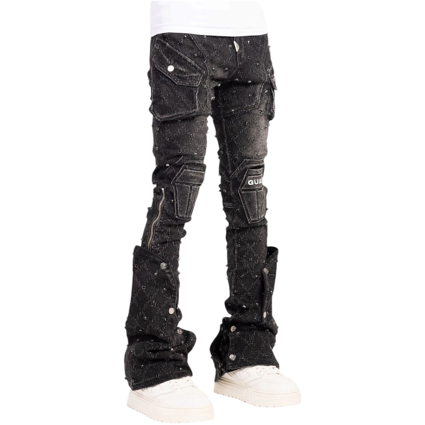 Denim GP Obsidian Black Coffin Arc Embellished