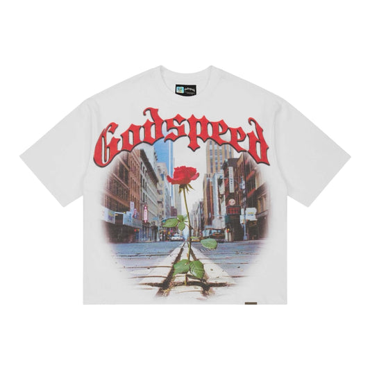 T-Shirt Godspeed Concrete Rose White