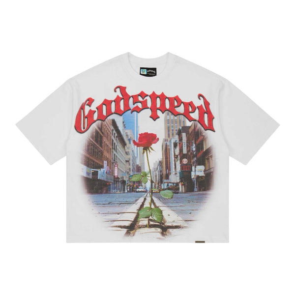 T-Shirt Godspeed Concrete Rose White