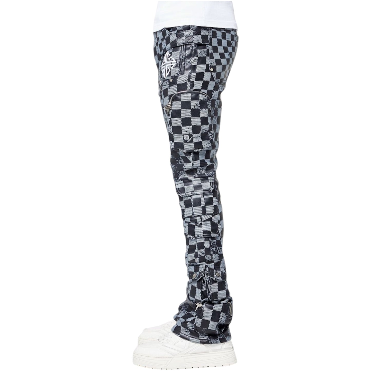 Leather Pant GP Obsidian Black Checkerboard