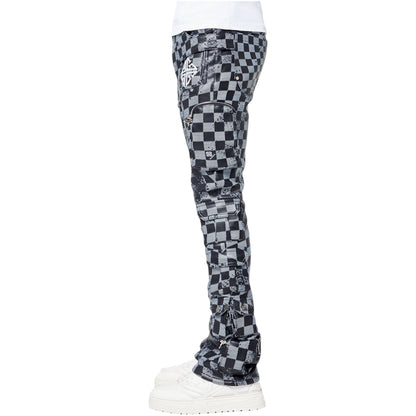 Leather Pant GP Obsidian Black Checkerboard