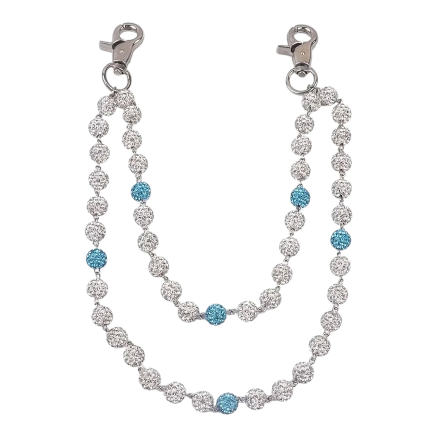 Pocket Chain Silver/Ligth Blue