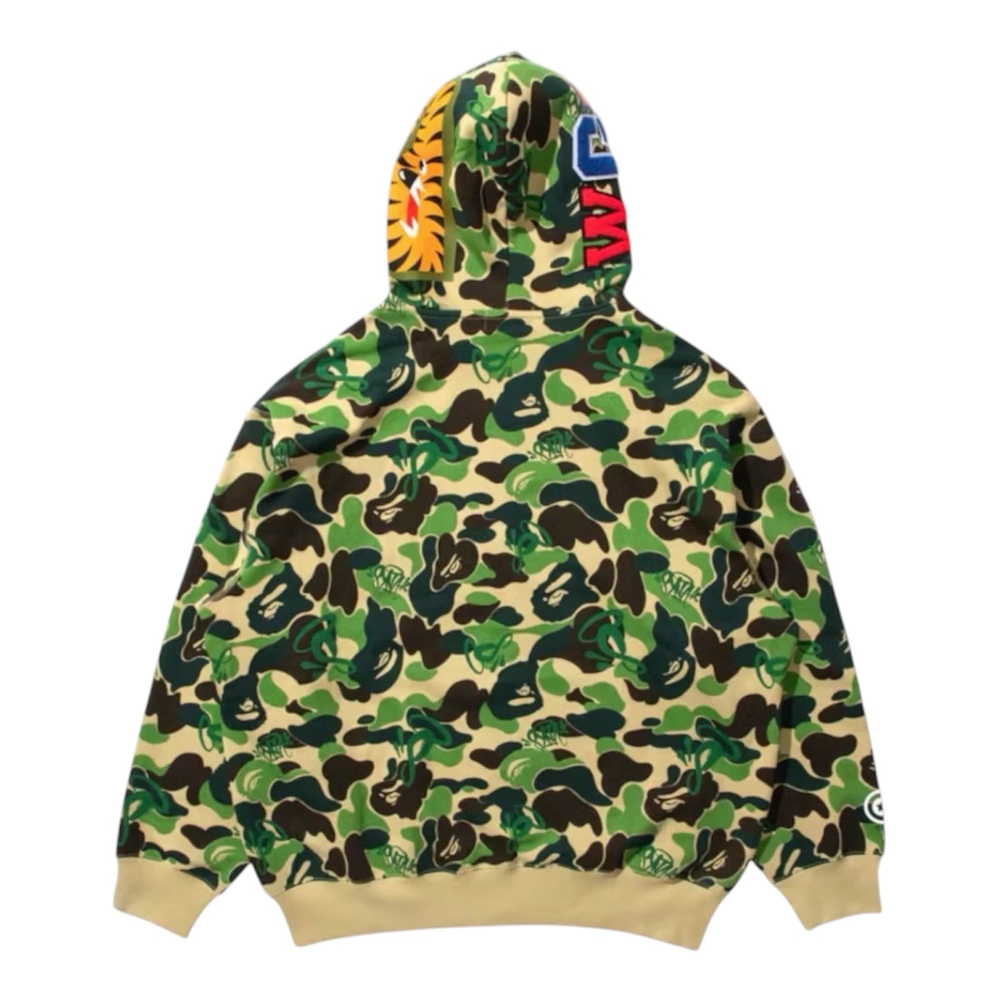 Zip Hoodie Bape x Spotify x Central Cee Camo Shark Full Green
