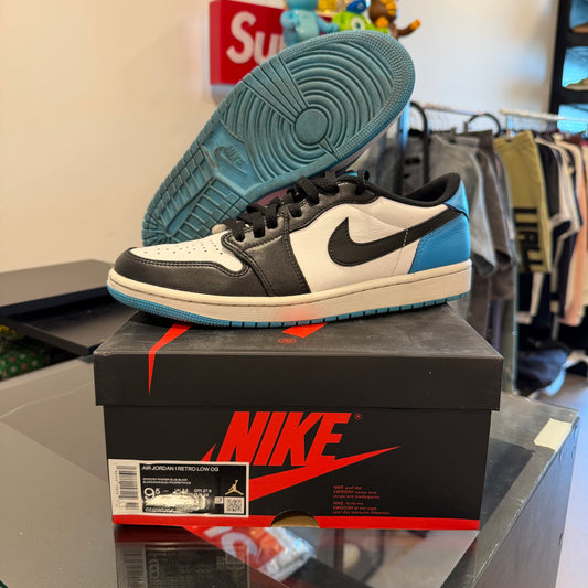 Jordan 1 Retro Low OG Black Dark Powder Blue (USADA)