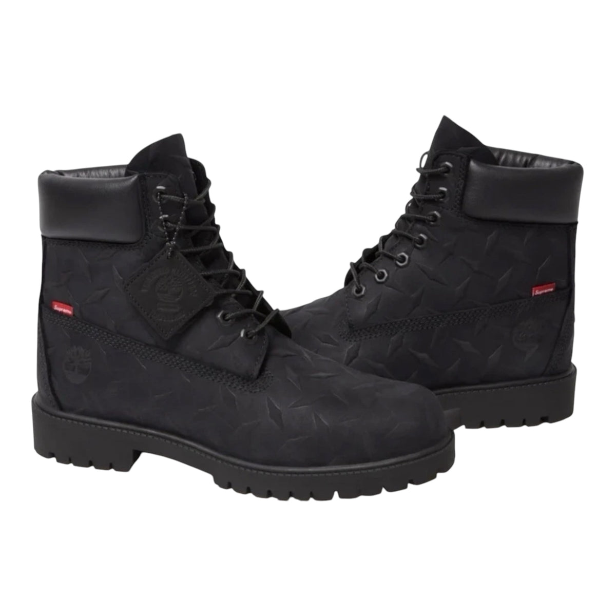 Supreme®/Timberland® Diamond Plate 6" Premium Waterproof Boot Black
