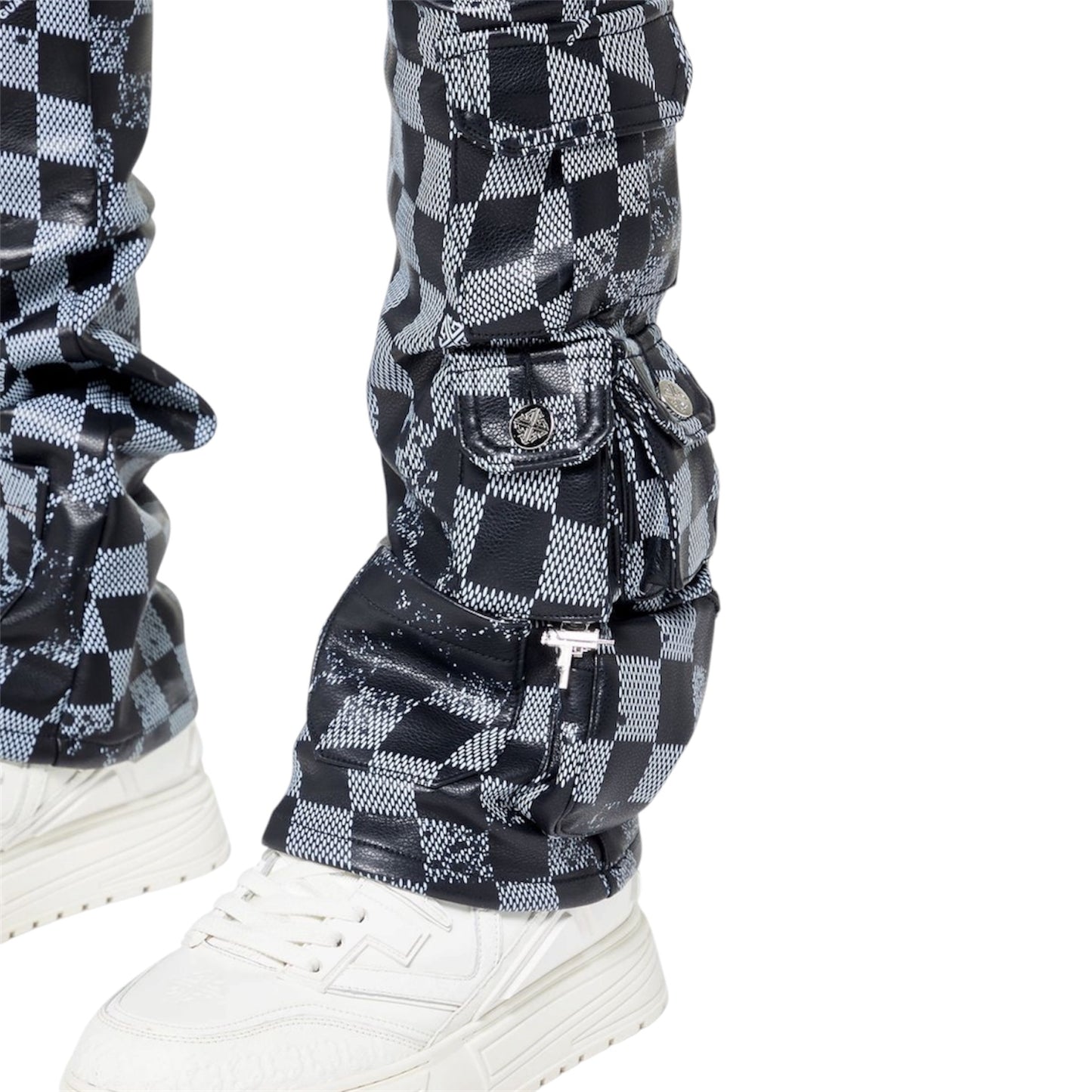 Leather Pant GP Obsidian Black Checkerboard