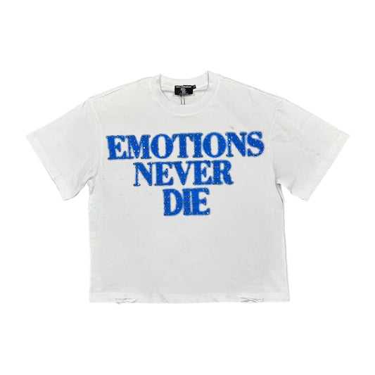 T-Shirt Mixed Emotion Blue End Rhinestonee
