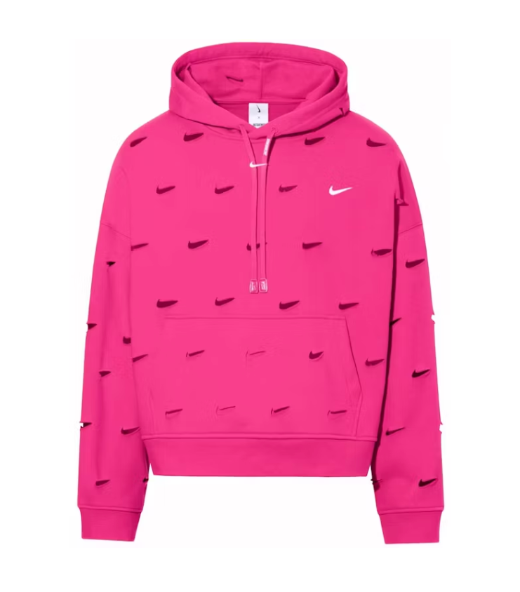 Jacquemus x Nike Le Swoosh Hoodie Dark Pink