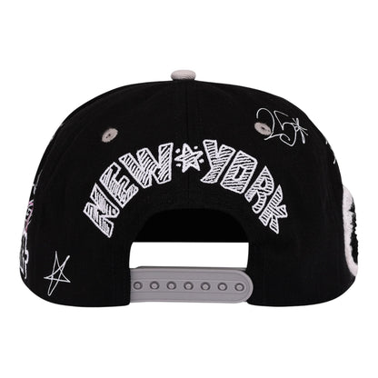 Cap Lost Intricacy Black/White NY Canvas