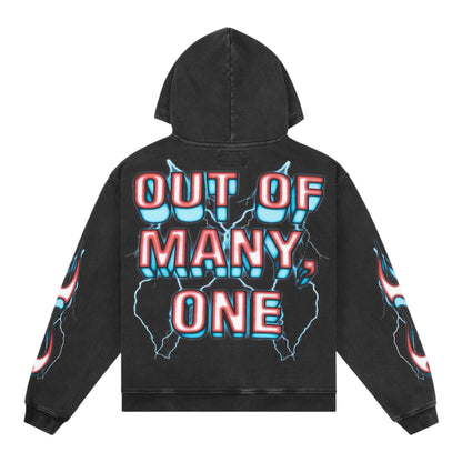 Hoodie Godspeed Supreme Reign Black Wash