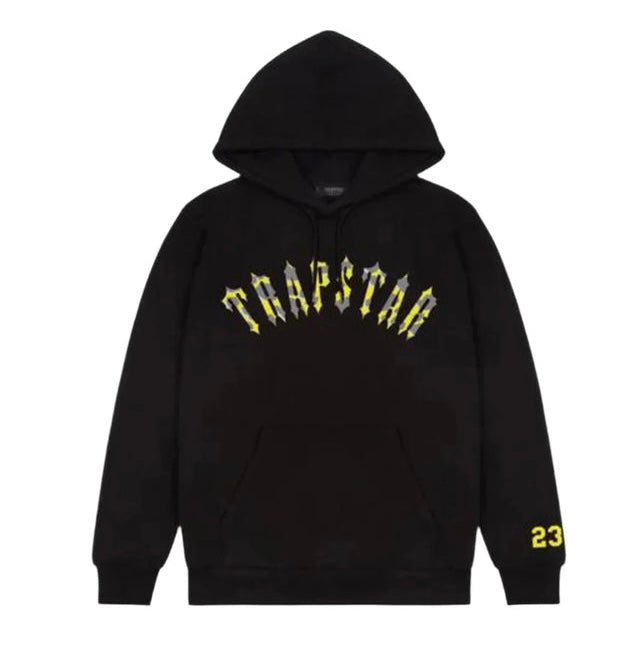 Hoodie Trapstar Black / Yellow