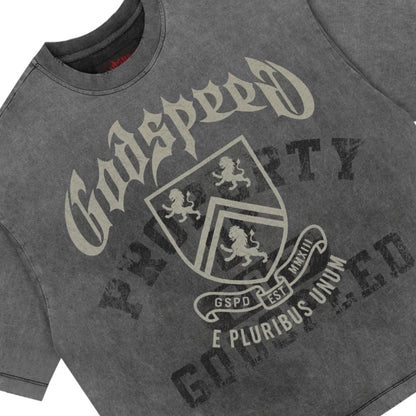 T-Shirt Godspeed Collegiate Grey Wash