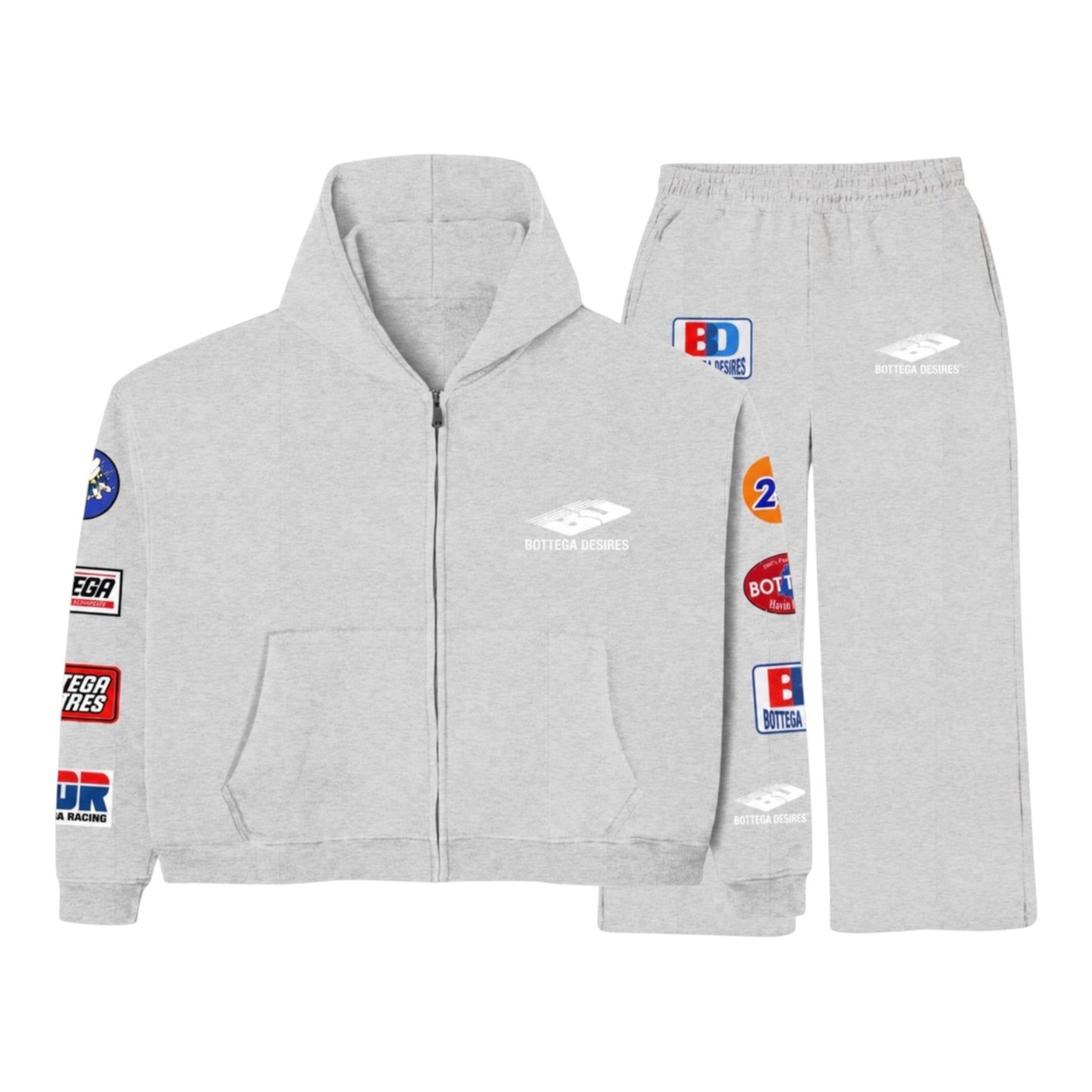 Tracksuit Bottega Desires Grey Patches