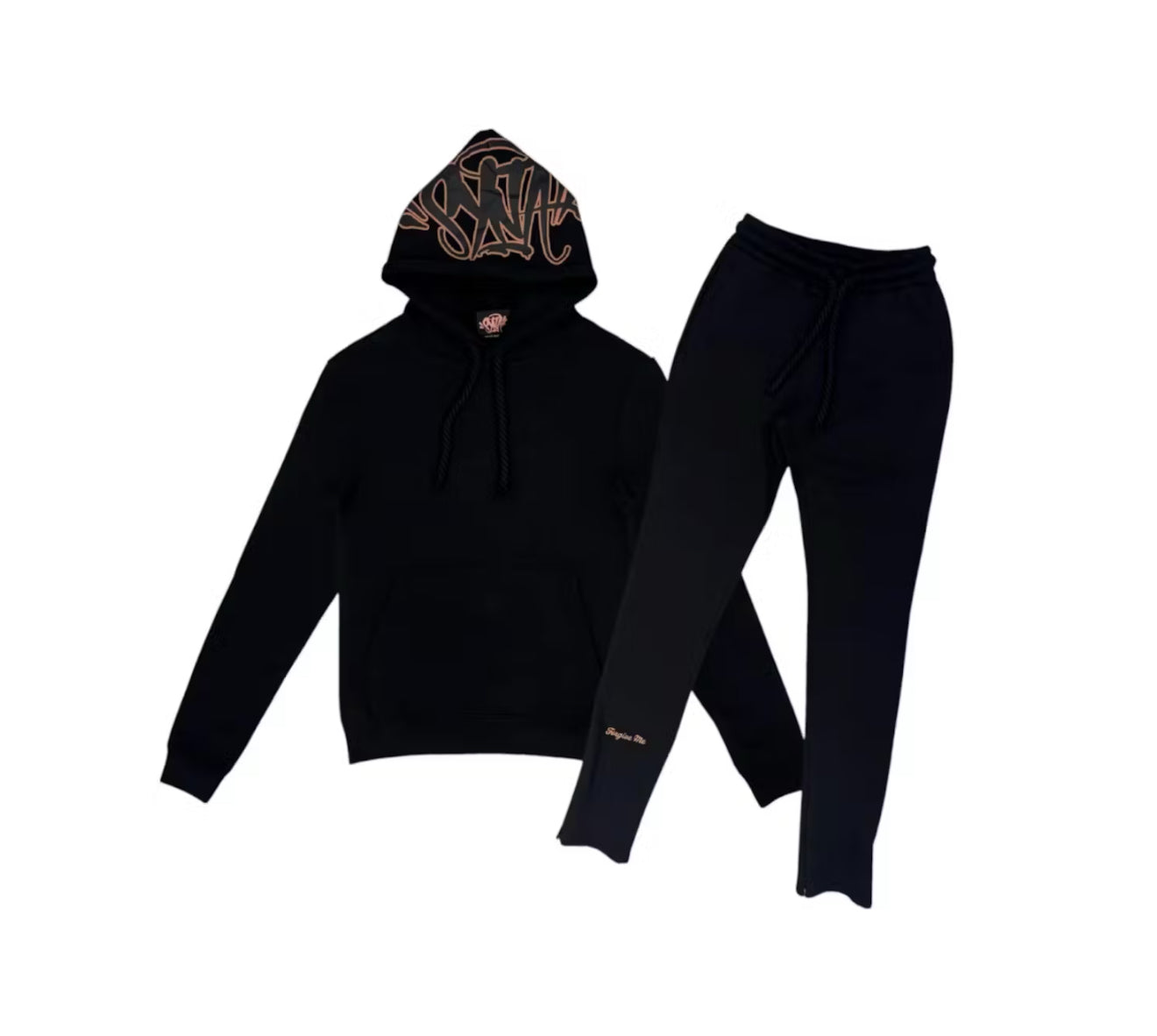 Syna Logo Tracksuit Black/Rose Gold