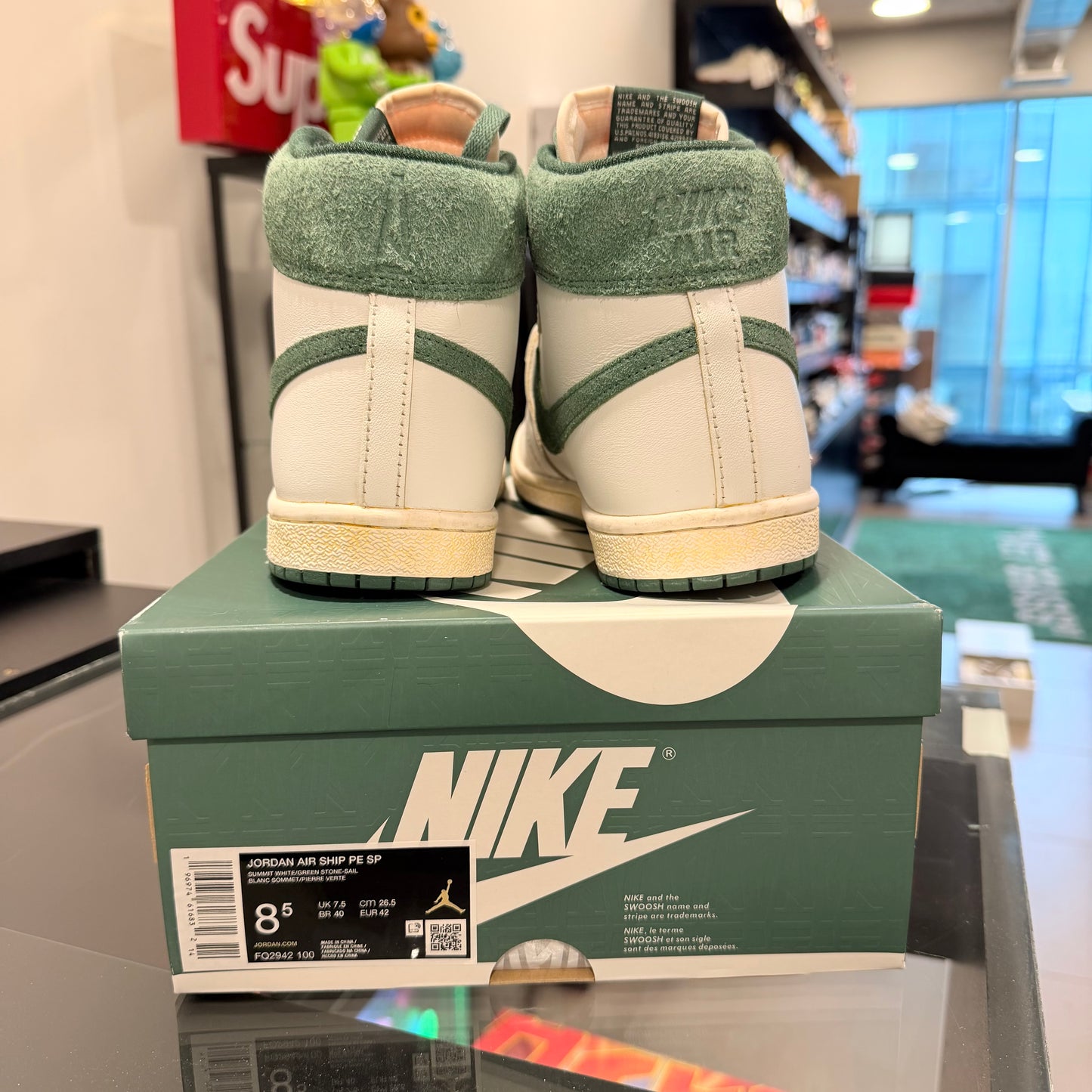 Nike Jordan Air Ship PE SP A Ma Maniére Green Stone (USADA)