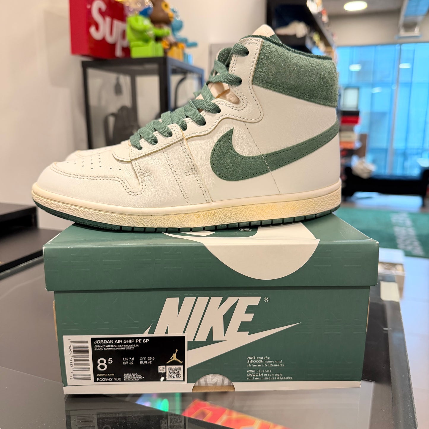 Nike Jordan Air Ship PE SP A Ma Maniére Green Stone (USADA)