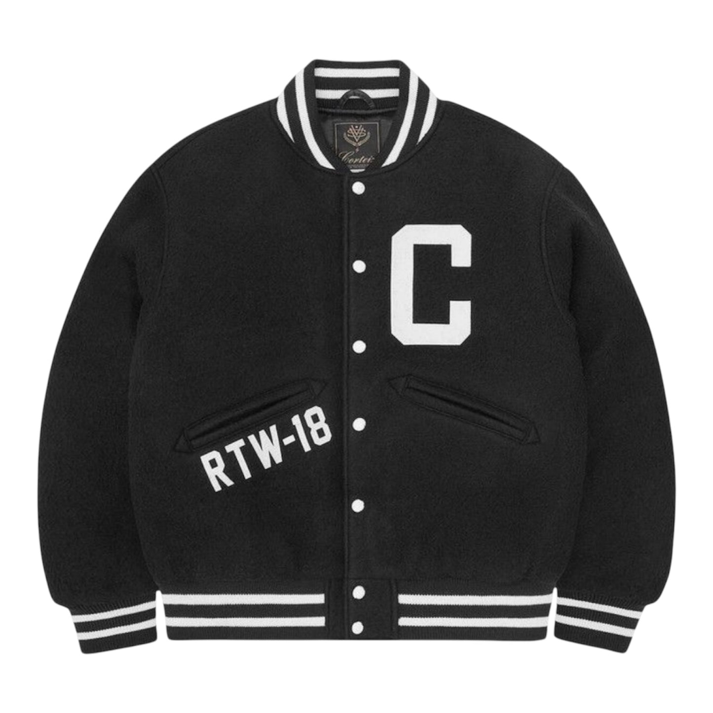 Jacket Varsity Corteiz Casentino Wool Black