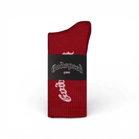 Socks Godspeed OG Logo Maroon Boom
