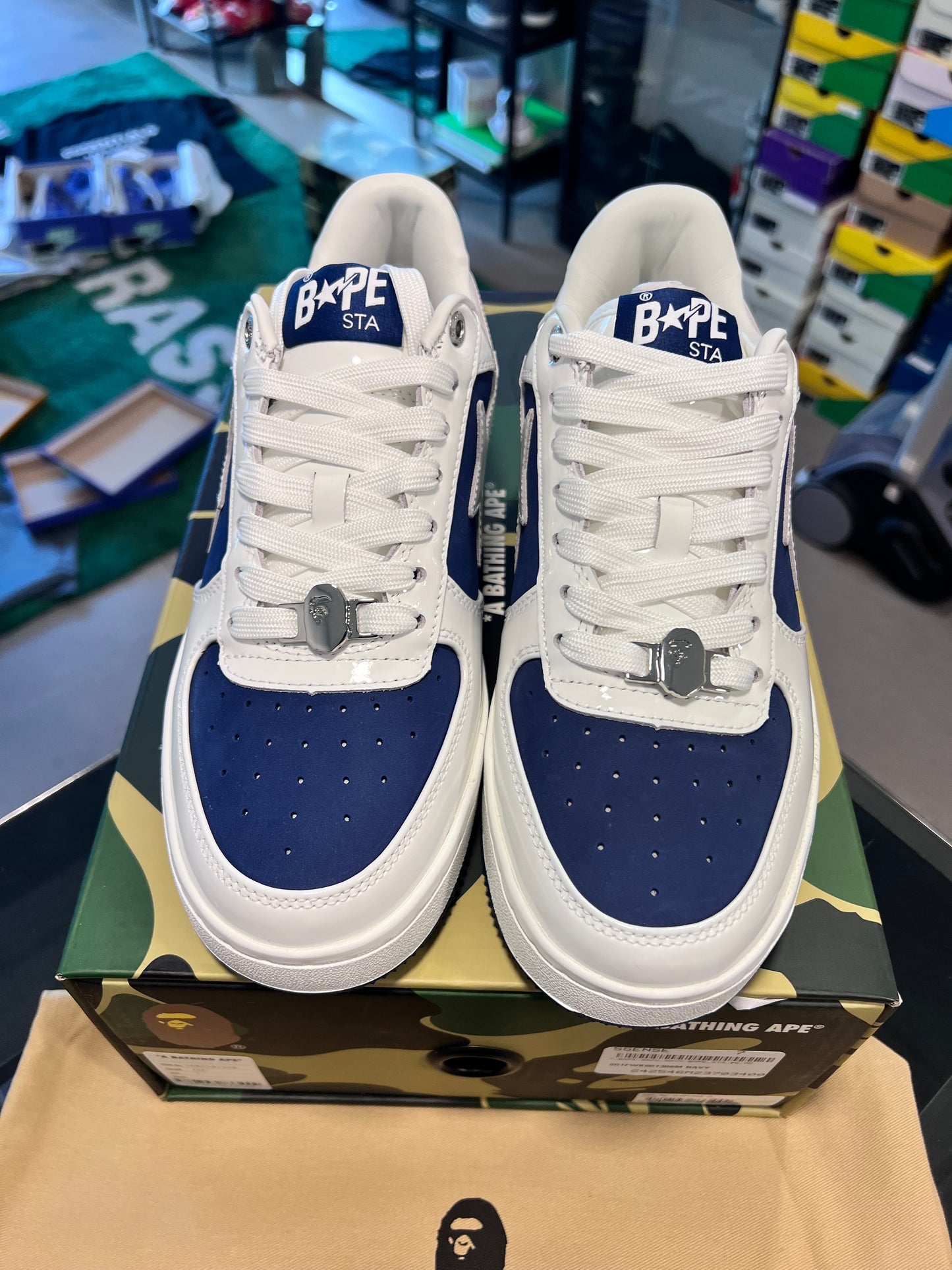 A Bathing Ape Bape Sta Low
#6 White Navy