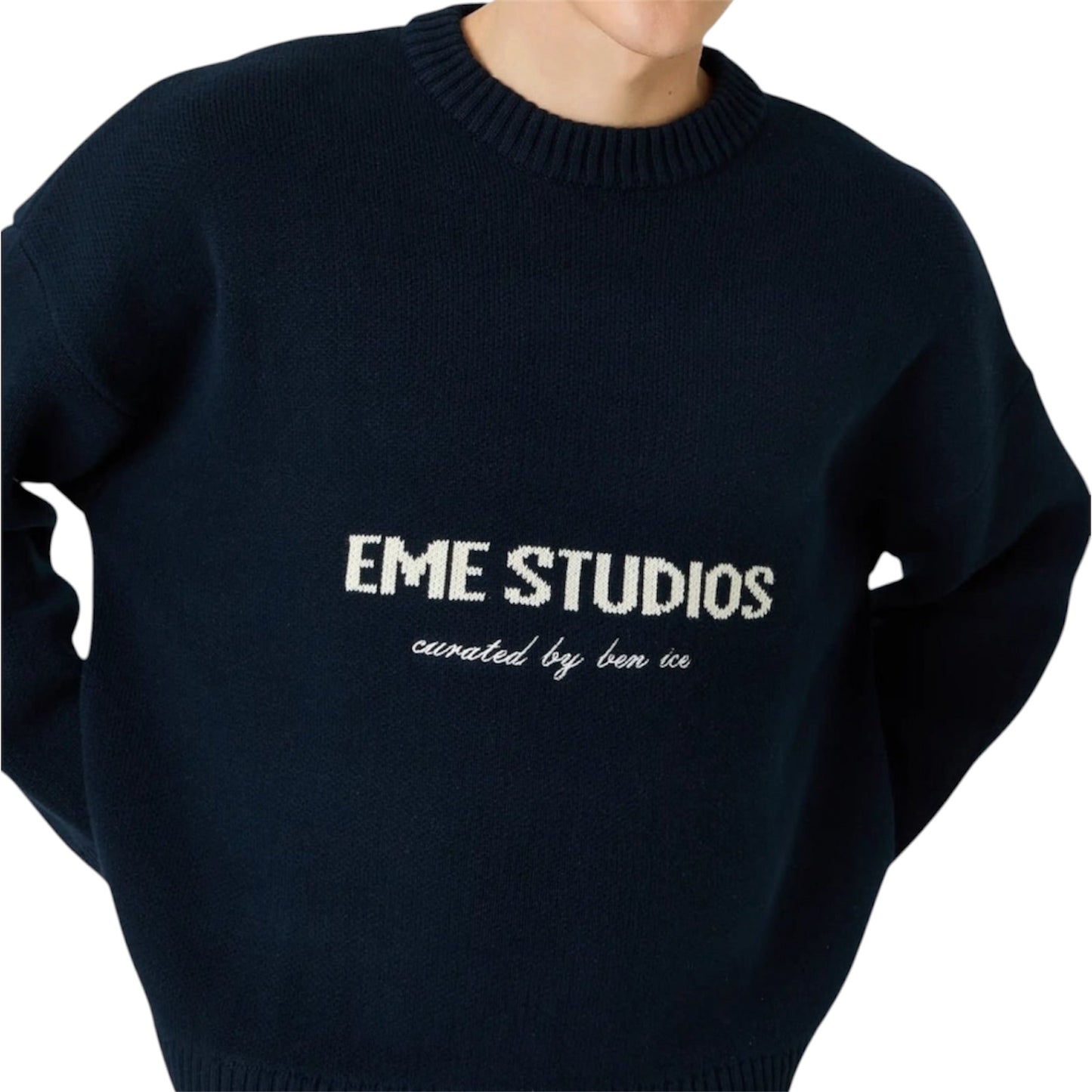 Eme Studios Master Navy Knit Sweater