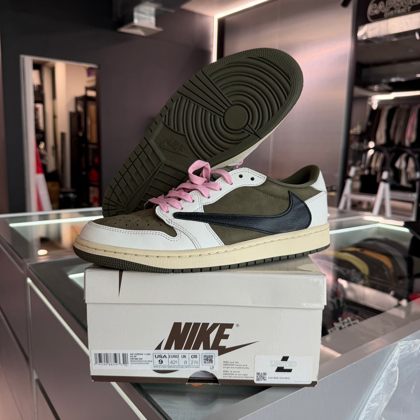 Jordan 1 Retro Low OG SP Travis Scott Medium Olive (USADA)