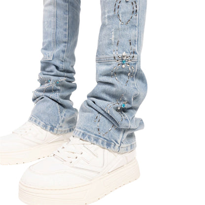 Denim Guapi Aqua Blue Spider