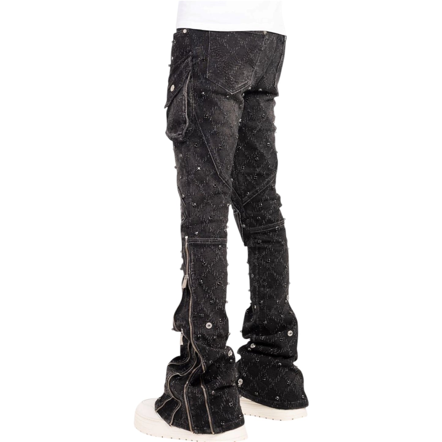 Denim GP Obsidian Black Coffin Arc Embellished