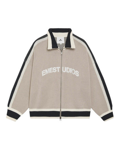 Eme Studios Echellor Off Sand Zipper Knit