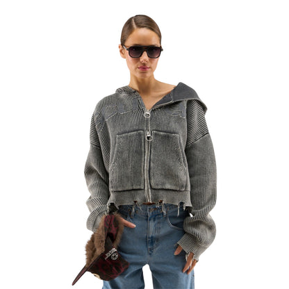 Scuffers New Light Dark Buzz Knit Zipper