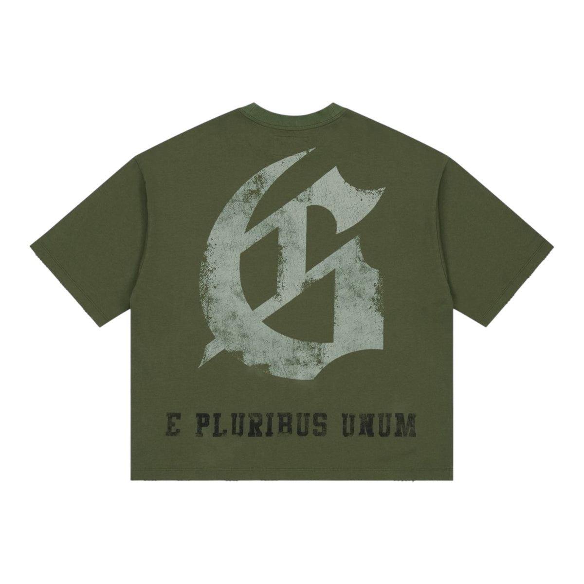T-Shirt Godspeed Collegiate Olive Wash — 3