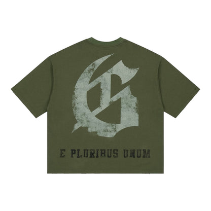T-Shirt GDSP Collegiate Olive Wash