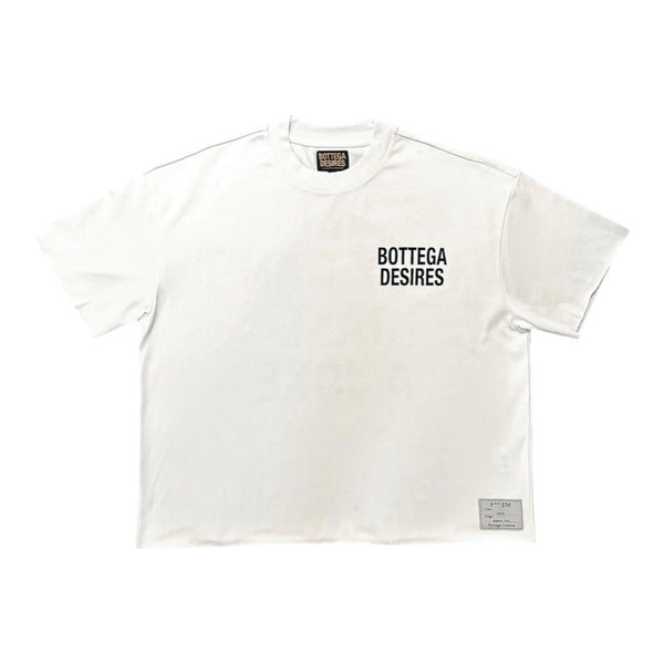 T-Shirt Bottega Desires Fuck Em White