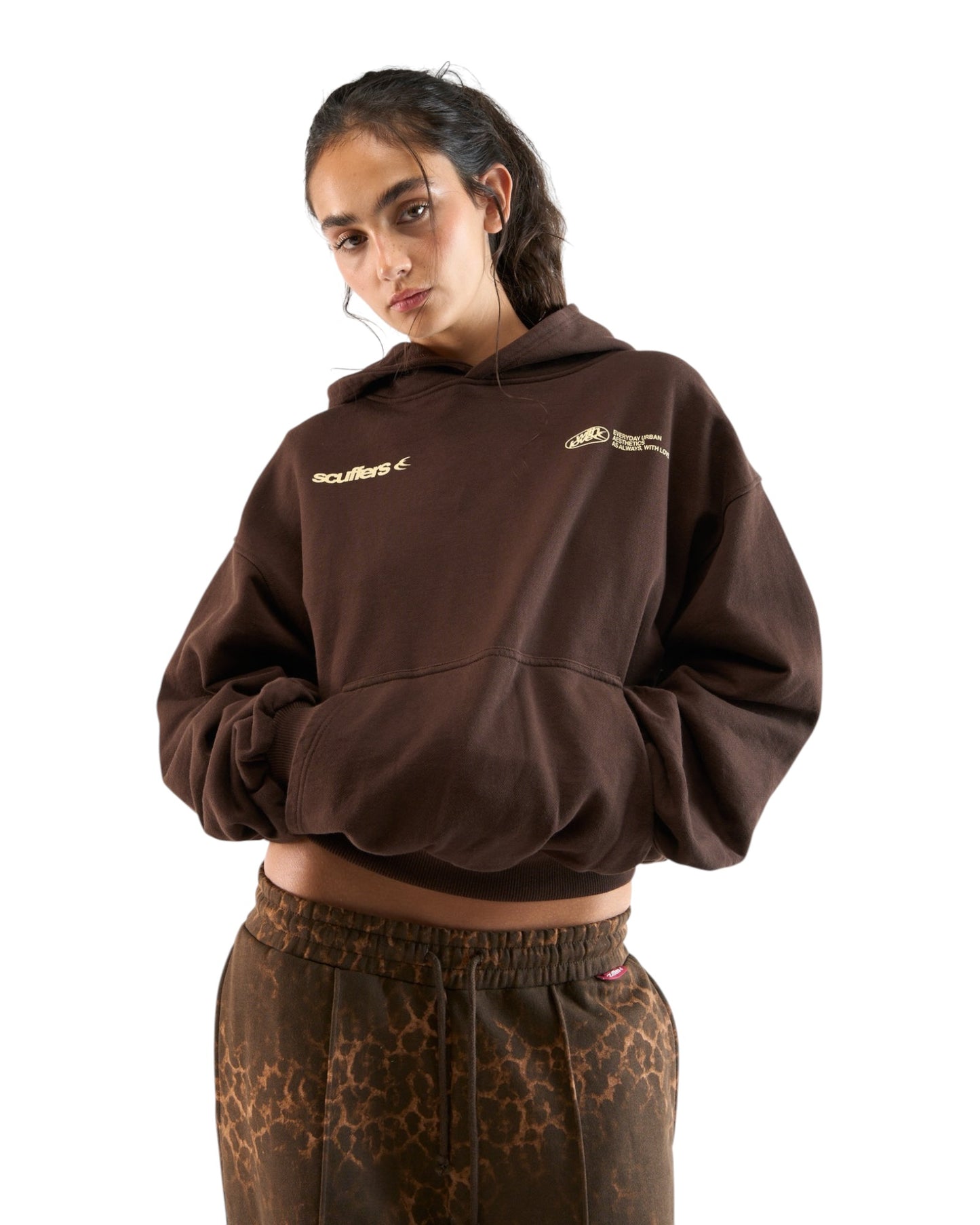 Scuffers Sign Brown Hoodie