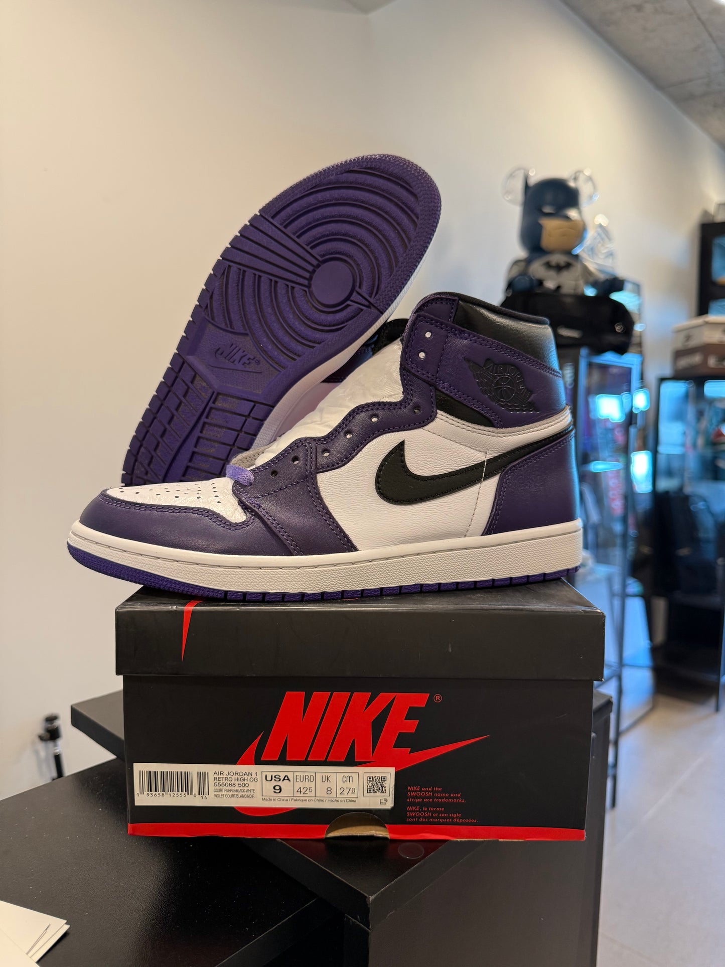 Jordan 1 Retro High Court Purple White