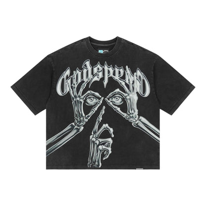 T-Shirt GDSP Silencio Black Wash