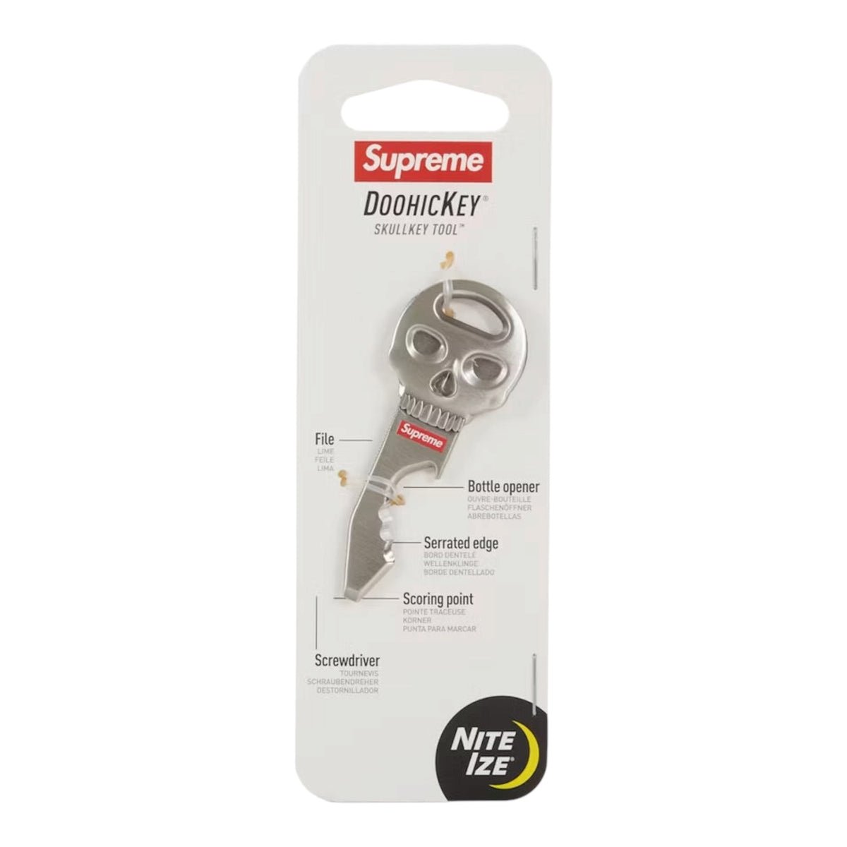 Supreme Nite Ize Skull Key Tool
Silver