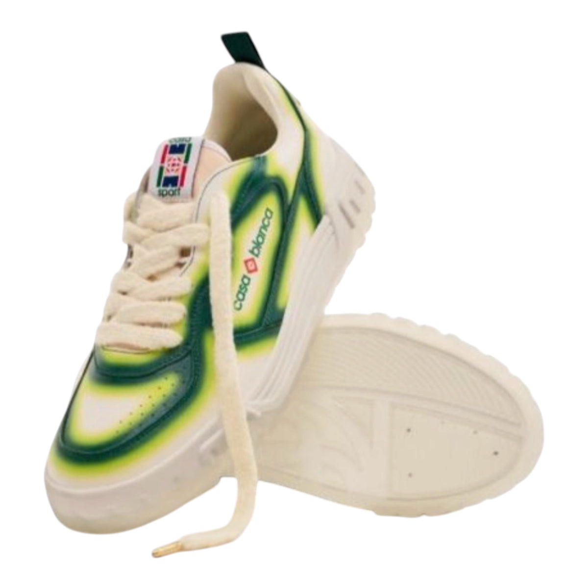 Casablanca Sneakers Leather Court Green Fade