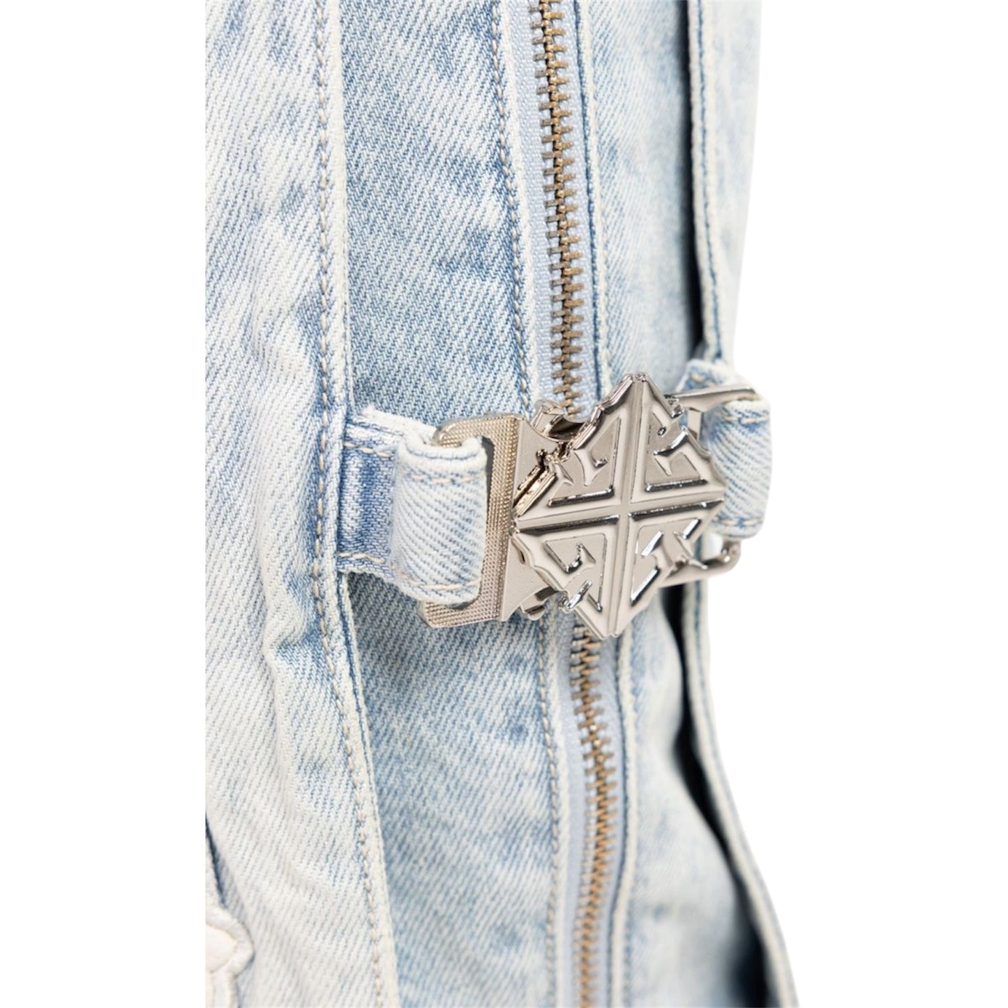 Denim GP Aqua Blue Cross Buckle