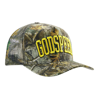 Trucker Hat Godspeed Americana Tree Camo