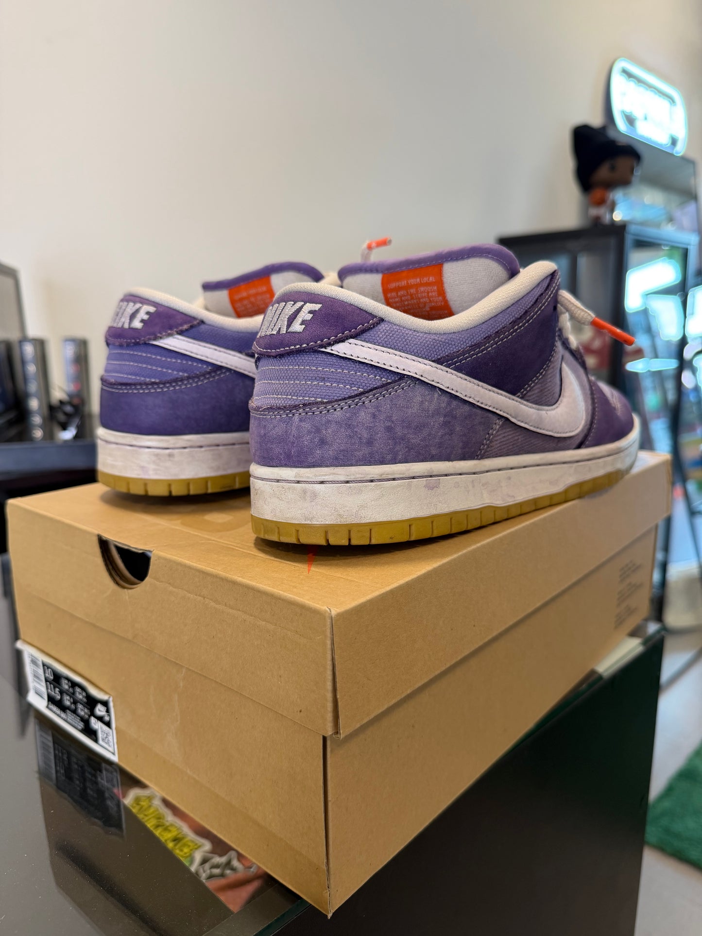 Nike SB Dunk Low Pro ISO Orange Label Unbleached Pack Lilac
