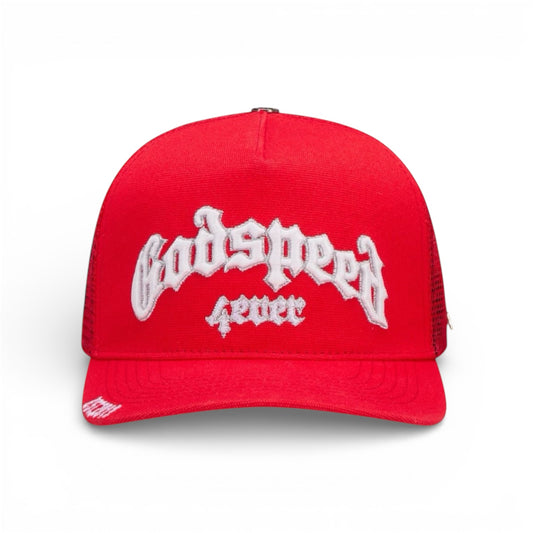 GS Forever Trucker Hat Godspeed Cherry Red