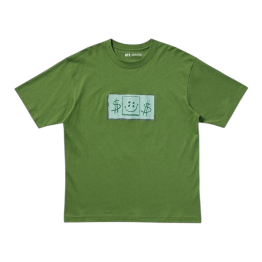 T-Shirt Uniqlo Spongebob SquarePants Cactus Plant Flea Olive