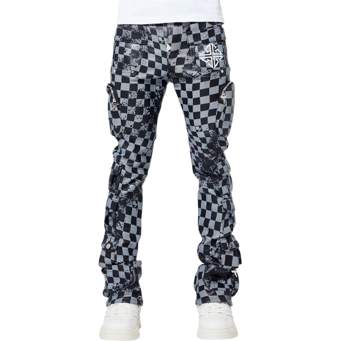 Leather Pant GP Obsidian Black Checkerboard