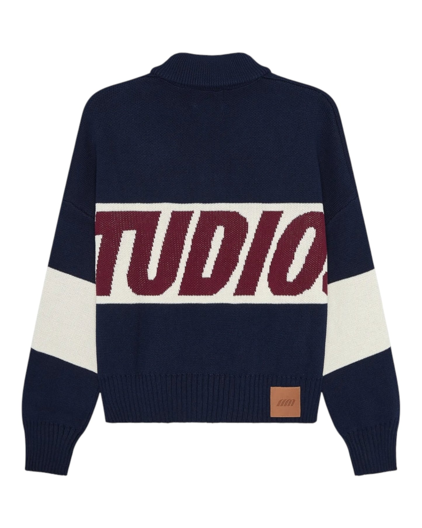 Eme Studios Thrill Navy Zipper Knit